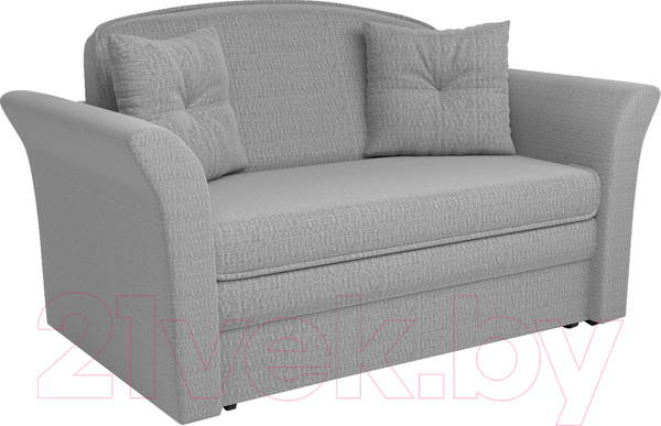 Изображение товара Диван Mebel-Ars Малютка №2 (рогожка серый/подлокотники серый)