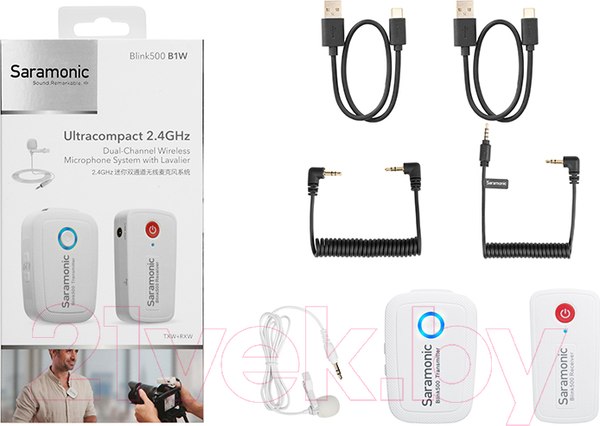 Изображение товара Радиосистема микрофонная Saramonic Blink500 B1W