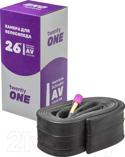 Камера для велосипеда Twenty ONE 26х1.75/2.125 AV/AVR28-40/48L