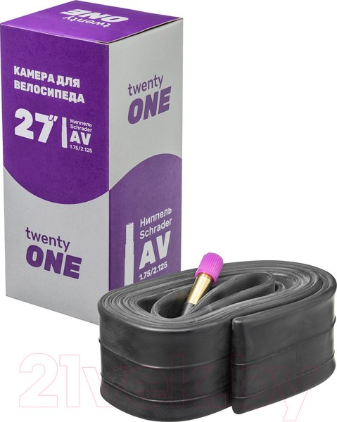 Изображение товара Камера для велосипеда Twenty ONE 27х1.75/2.125 AV/AVR28-40/48L