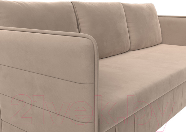 Изображение товара Диван Лига Диванов Слим / 119800 (велюр бежевый)