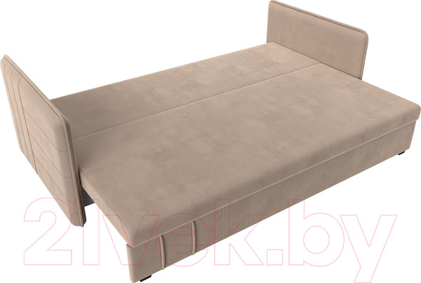 Изображение товара Диван Лига Диванов Слим / 119800 (велюр бежевый)