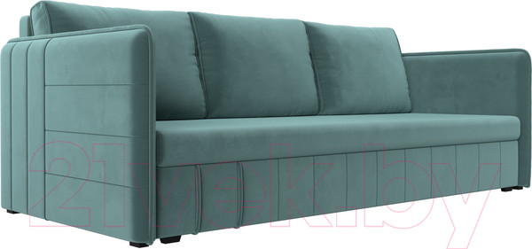 Изображение товара Диван Лига Диванов Слим / 119802 (велюр бирюзовый)