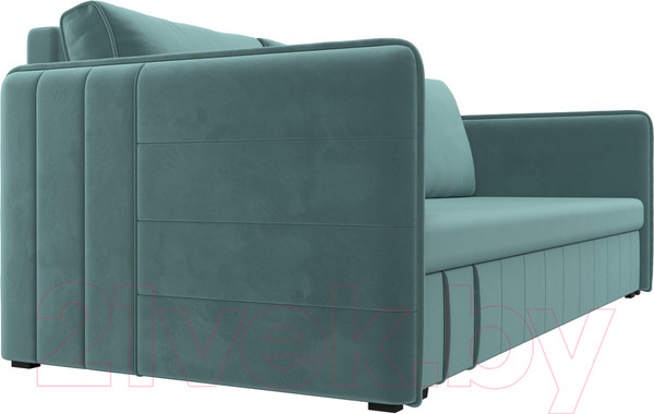 Изображение товара Диван Лига Диванов Слим / 119802 (велюр бирюзовый)