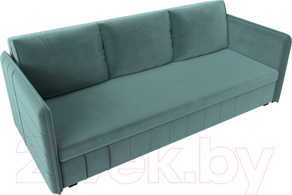 Изображение товара Диван Лига Диванов Слим / 119802 (велюр бирюзовый)