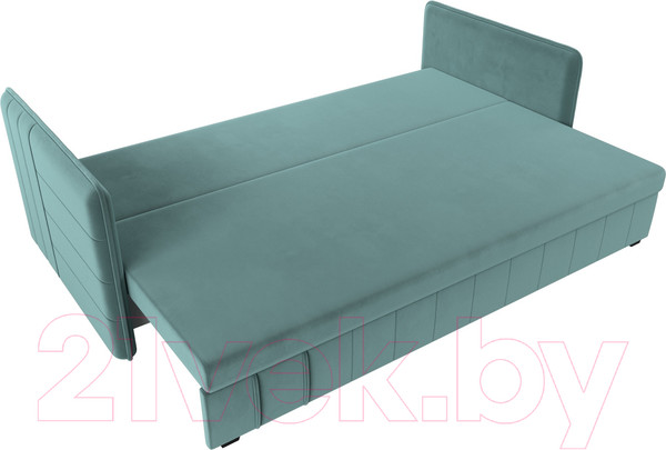 Изображение товара Диван Лига Диванов Слим / 119802 (велюр бирюзовый)