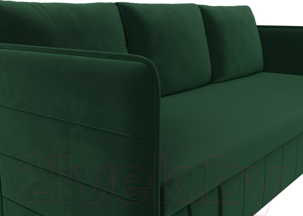 Изображение товара Диван Лига Диванов Слим / 119803 (велюр зеленый)