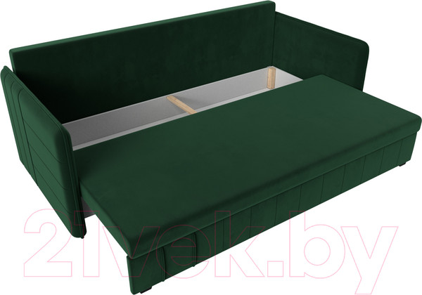 Изображение товара Диван Лига Диванов Слим / 119803 (велюр зеленый)