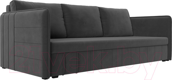 Изображение товара Диван Лига Диванов Слим / 119804 (велюр серый)