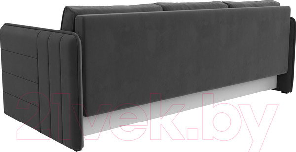Изображение товара Диван Лига Диванов Слим / 119804 (велюр серый)