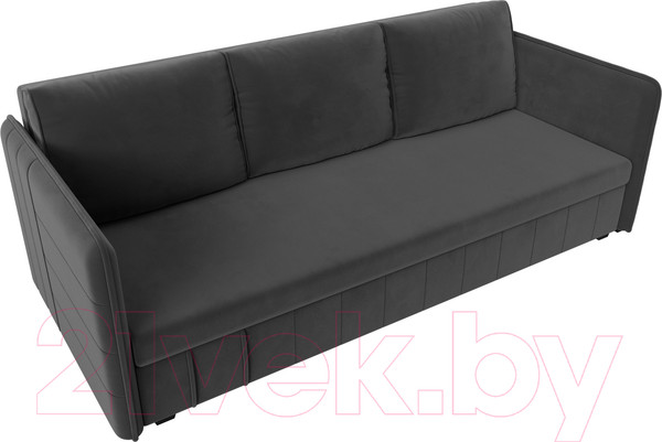 Изображение товара Диван Лига Диванов Слим / 119804 (велюр серый)