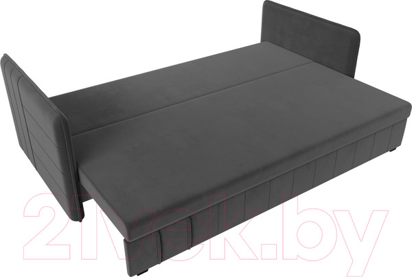 Изображение товара Диван Лига Диванов Слим / 119804 (велюр серый)