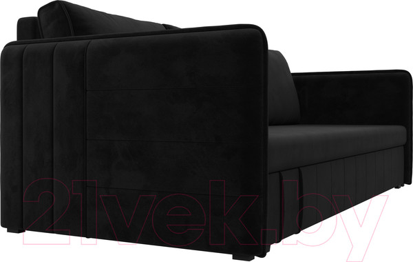 Изображение товара Диван Лига Диванов Слим / 119807 (велюр черный)