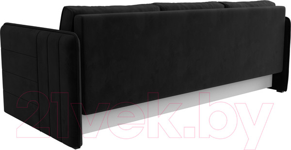 Изображение товара Диван Лига Диванов Слим / 119807 (велюр черный)
