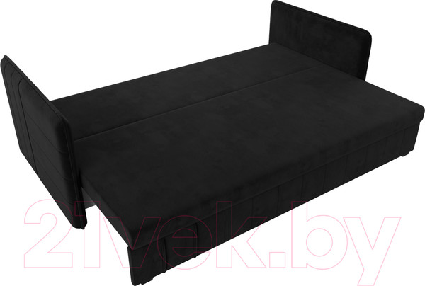 Изображение товара Диван Лига Диванов Слим / 119807 (велюр черный)