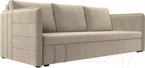 Изображение товара Диван Лига Диванов Слим / 119808 (микровельвет бежевый)