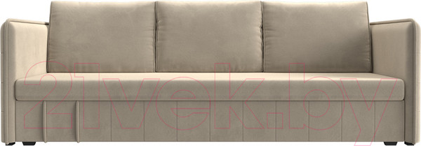 Изображение товара Диван Лига Диванов Слим / 119808 (микровельвет бежевый)