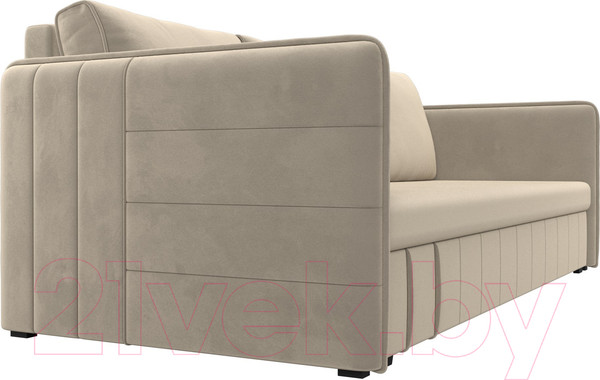 Изображение товара Диван Лига Диванов Слим / 119808 (микровельвет бежевый)