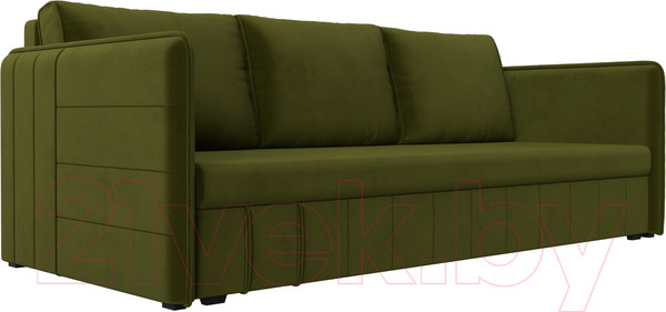 Изображение товара Диван Лига Диванов Слим / 119810 (микровельвет зеленый)