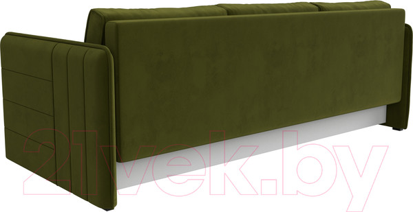 Изображение товара Диван Лига Диванов Слим / 119810 (микровельвет зеленый)