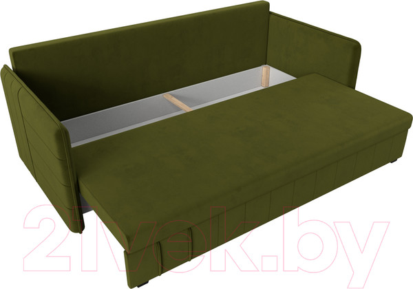Изображение товара Диван Лига Диванов Слим / 119810 (микровельвет зеленый)