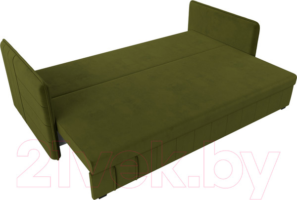 Изображение товара Диван Лига Диванов Слим / 119810 (микровельвет зеленый)