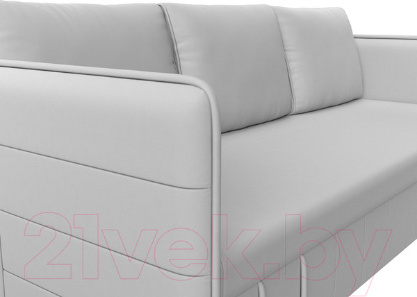 Изображение товара Диван Лига Диванов Слим / 119819 (экокожа белый)