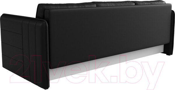 Изображение товара Диван Лига Диванов Слим / 119822 (экокожа черный)