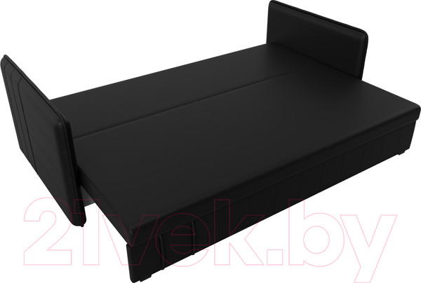 Изображение товара Диван Лига Диванов Слим / 119822 (экокожа черный)