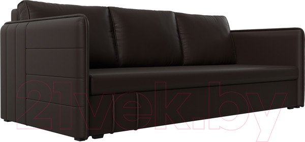 Изображение товара Диван Лига Диванов Слим / 119821 (экокожа коричневый)