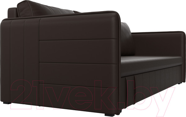 Изображение товара Диван Лига Диванов Слим / 119821 (экокожа коричневый)