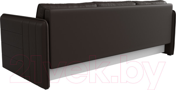 Изображение товара Диван Лига Диванов Слим / 119821 (экокожа коричневый)