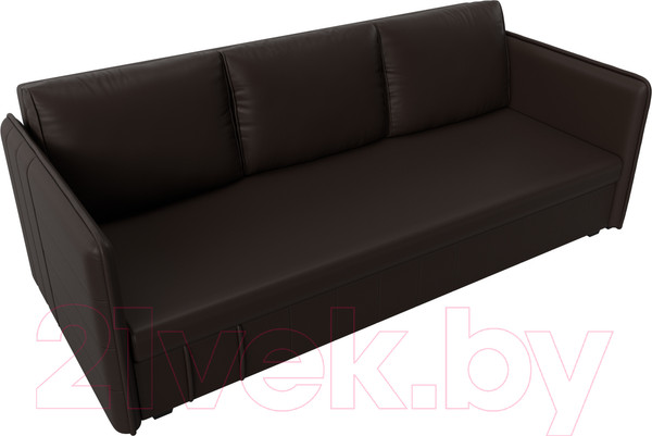 Изображение товара Диван Лига Диванов Слим / 119821 (экокожа коричневый)