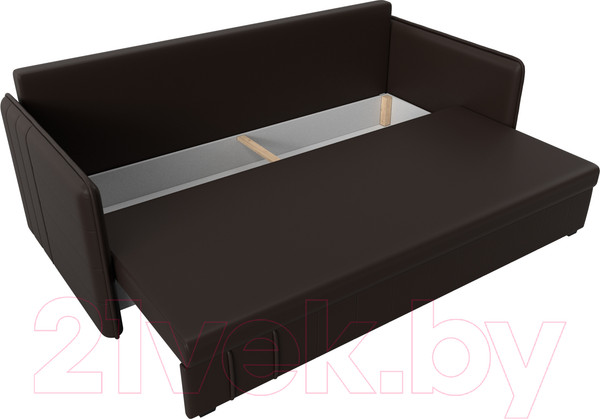 Изображение товара Диван Лига Диванов Слим / 119821 (экокожа коричневый)