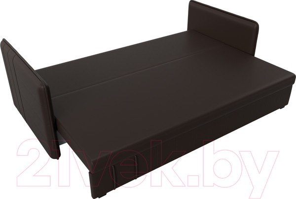 Изображение товара Диван Лига Диванов Слим / 119821 (экокожа коричневый)