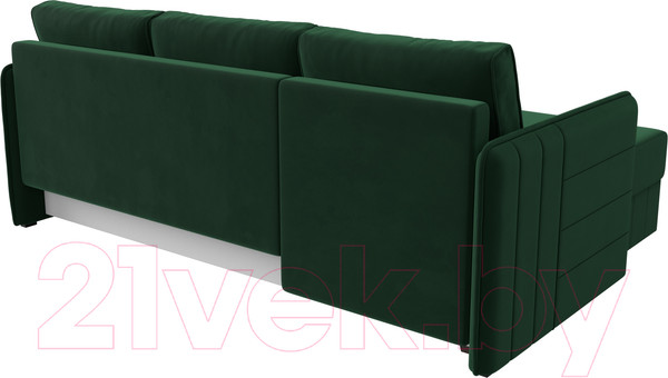 Изображение товара Диван угловой Лига Диванов Слим левый (велюр зеленый)