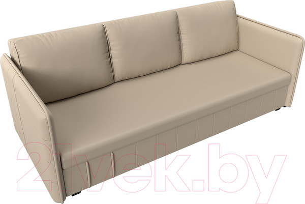 Изображение товара Диван Лига Диванов Слим / 119820 (экокожа бежевый)