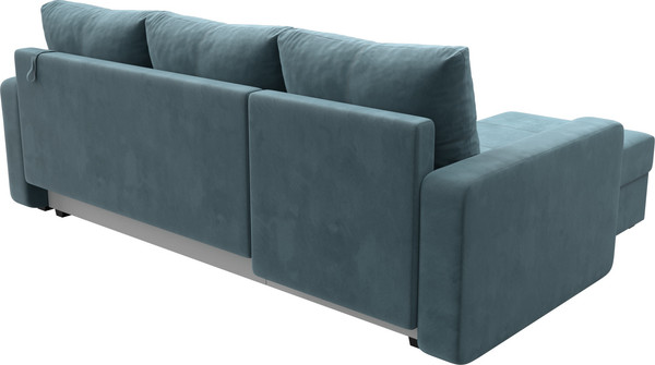 Изображение товара Диван угловой Лига Диванов Ливерпуль Лайт левый (велюр бирюзовый)