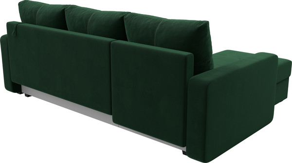 Изображение товара Диван угловой Лига Диванов Ливерпуль Лайт левый (велюр зеленый)