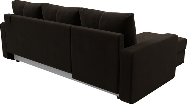 Изображение товара Диван угловой Лига Диванов Ливерпуль Лайт левый (микровельвет коричневый)