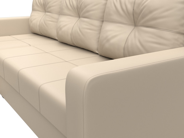 Изображение товара Диван угловой Лига Диванов Ливерпуль Лайт левый (экокожа бежевый)