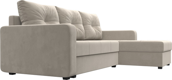 Изображение товара Диван угловой Лига Диванов Ливерпуль Лайт правый (велюр бежевый)