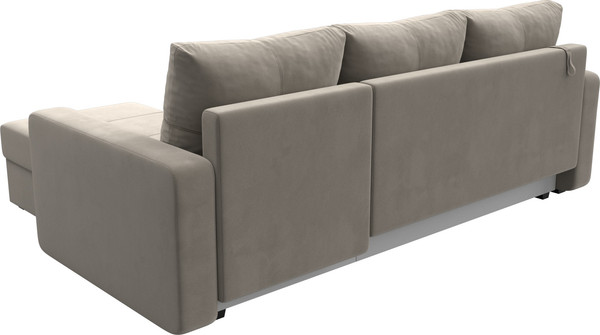 Изображение товара Диван угловой Лига Диванов Ливерпуль Лайт правый (велюр бежевый)