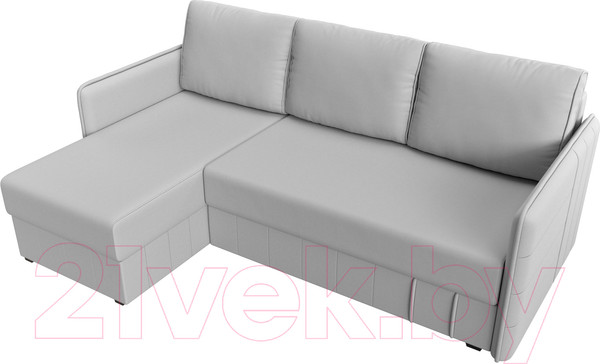 Изображение товара Диван угловой Лига Диванов Слим левый (экокожа белый)