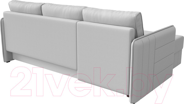 Изображение товара Диван угловой Лига Диванов Слим левый (экокожа белый)