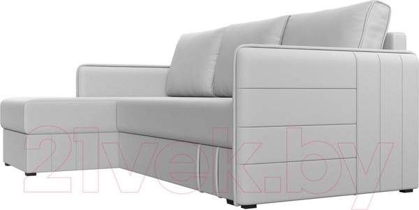 Изображение товара Диван угловой Лига Диванов Слим левый (экокожа белый)