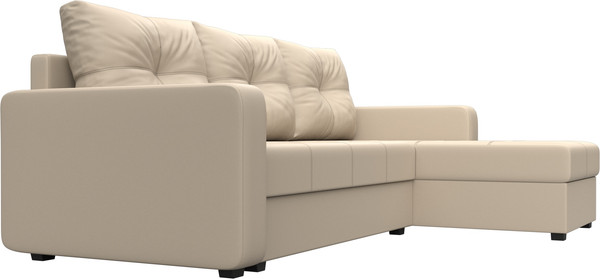 Изображение товара Диван угловой Лига Диванов Ливерпуль Лайт правый (экокожа бежевый)