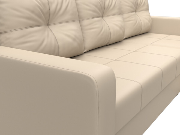 Изображение товара Диван угловой Лига Диванов Ливерпуль Лайт правый (экокожа бежевый)