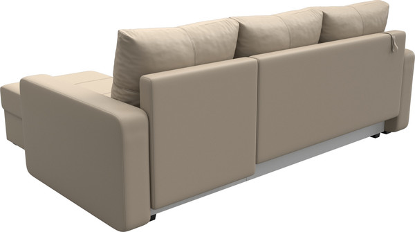 Изображение товара Диван угловой Лига Диванов Ливерпуль Лайт правый (экокожа бежевый)