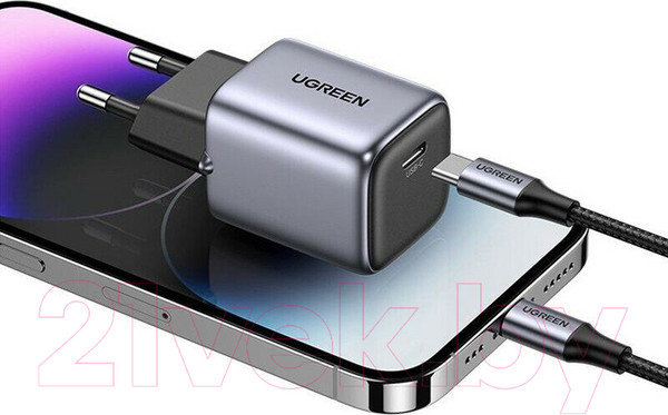 Изображение товара Адаптер питания сетевой Ugreen Nexode 20W USB-C CD318 / 90664 (серый)